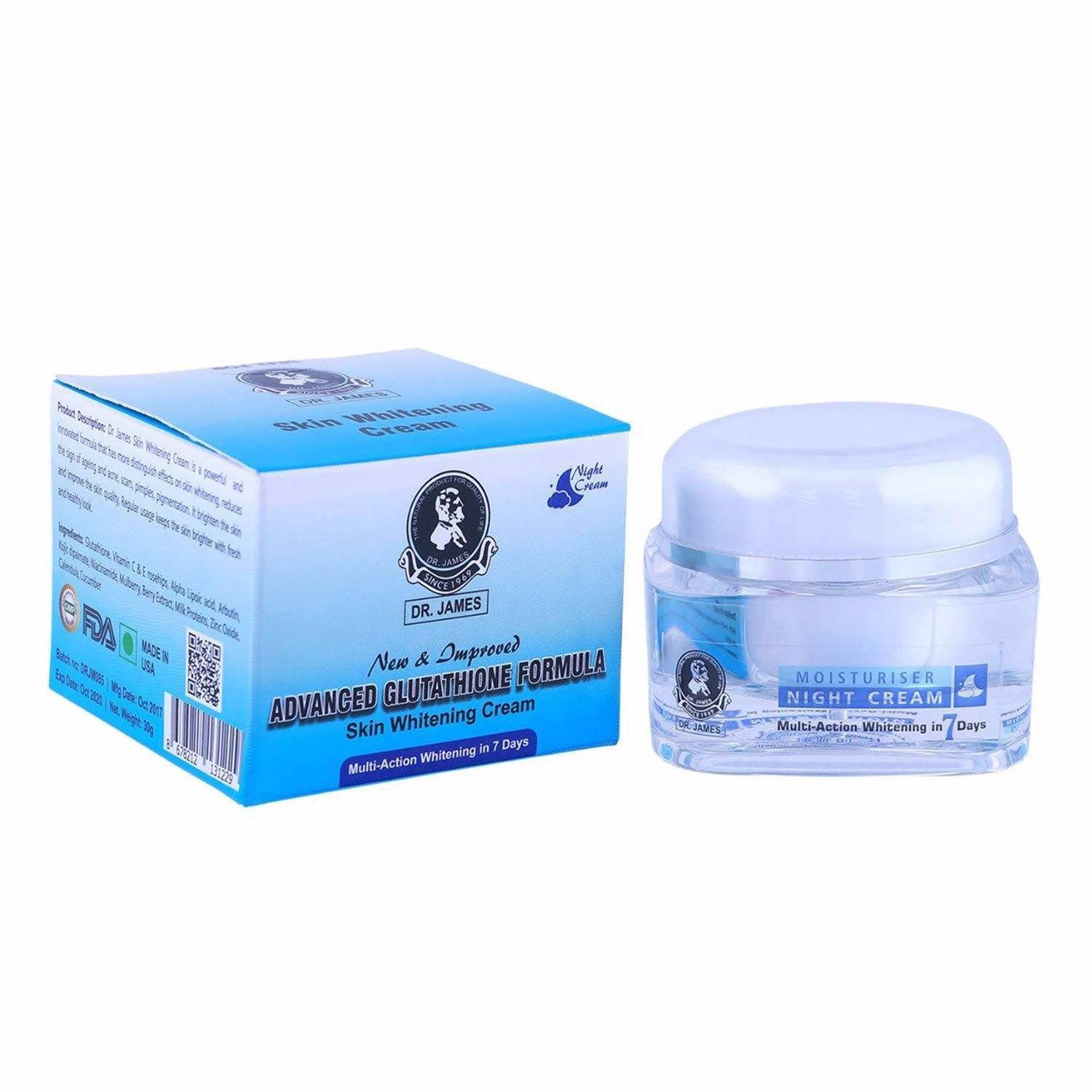 Dr James Advance Glutathione Whitening Cream 30 gm