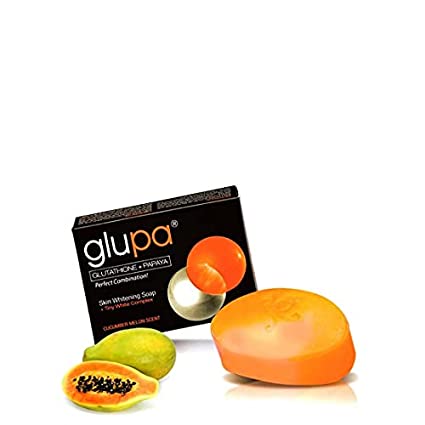 Glupa Papaya and Glutathione Skin Whitening Soap 135 gm