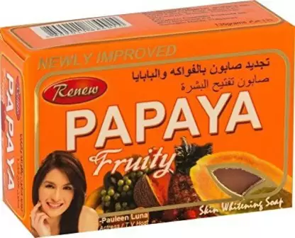 Renew Papaya Herbal Fruity Soap For Skin Whitening