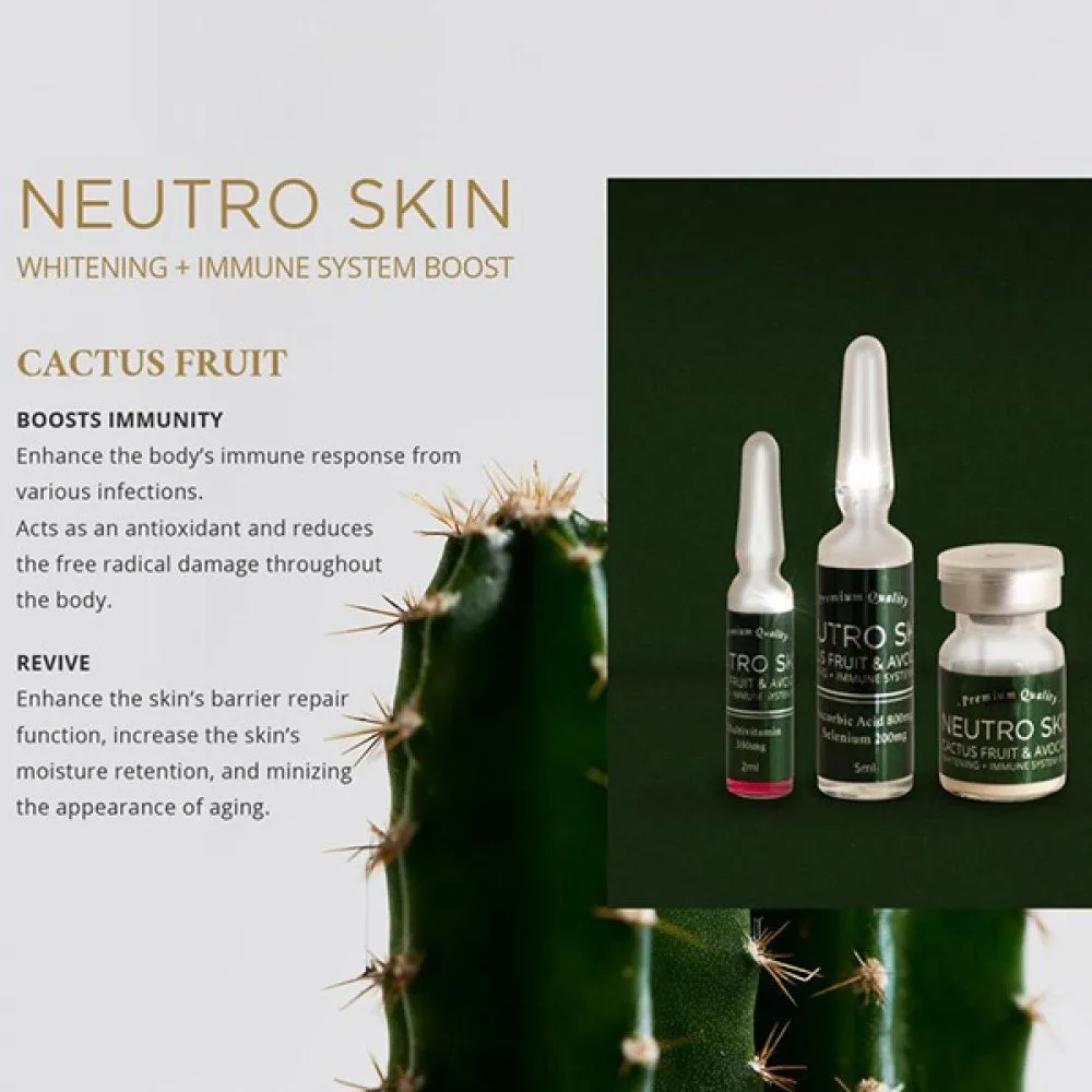 Neutro Skin Cactus fruit and avocado Glutathione Injections