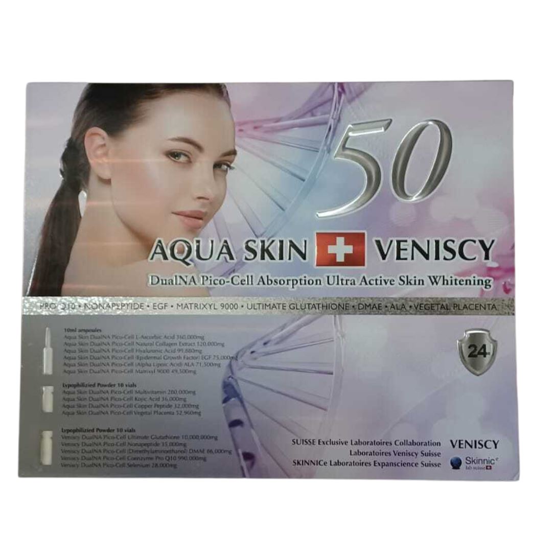 Aqua Skin Veniscy 50 DualNA Pico Cell Glutathione Injection