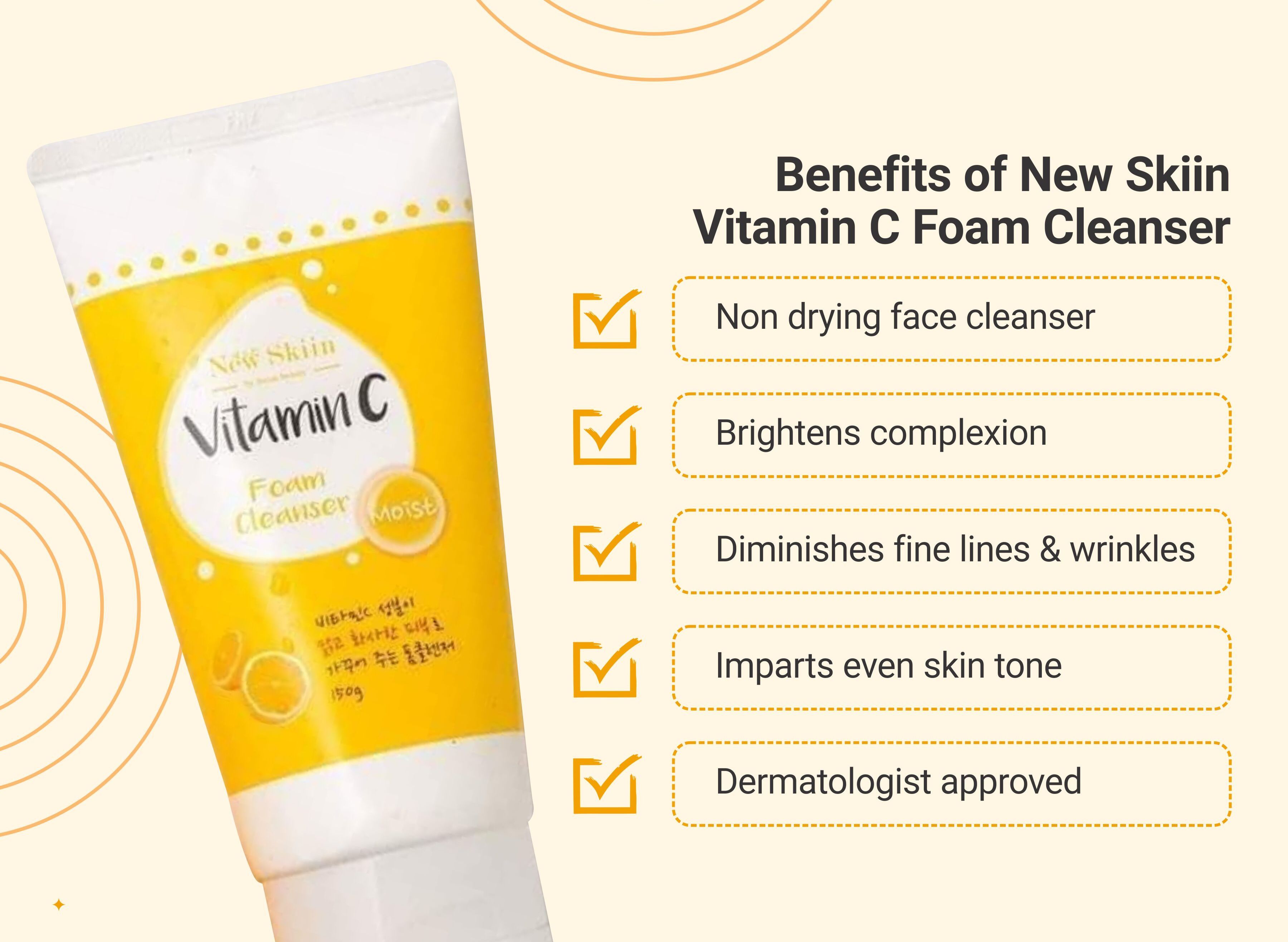 New Skiin Vitamin C Foam Cleanser