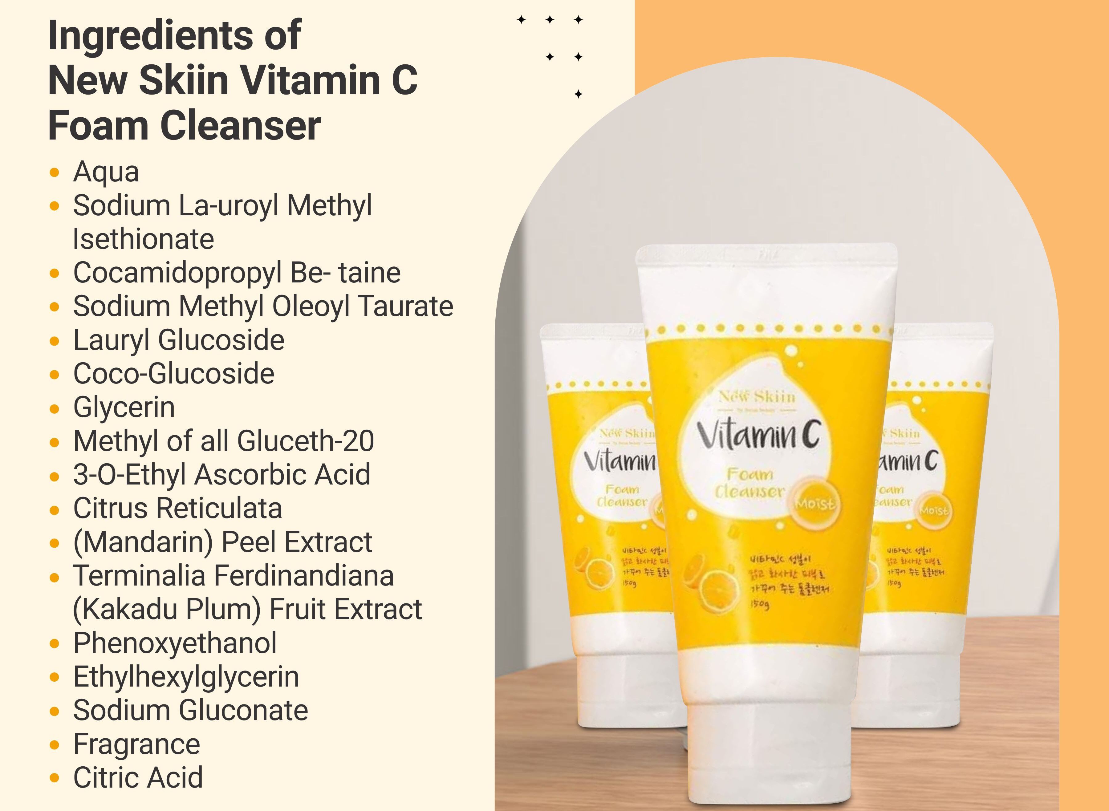 New Skiin Vitamin C Foam Cleanser