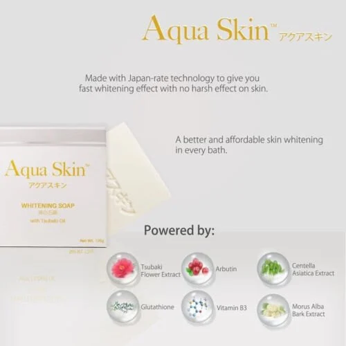 Aqua skin whitening soap