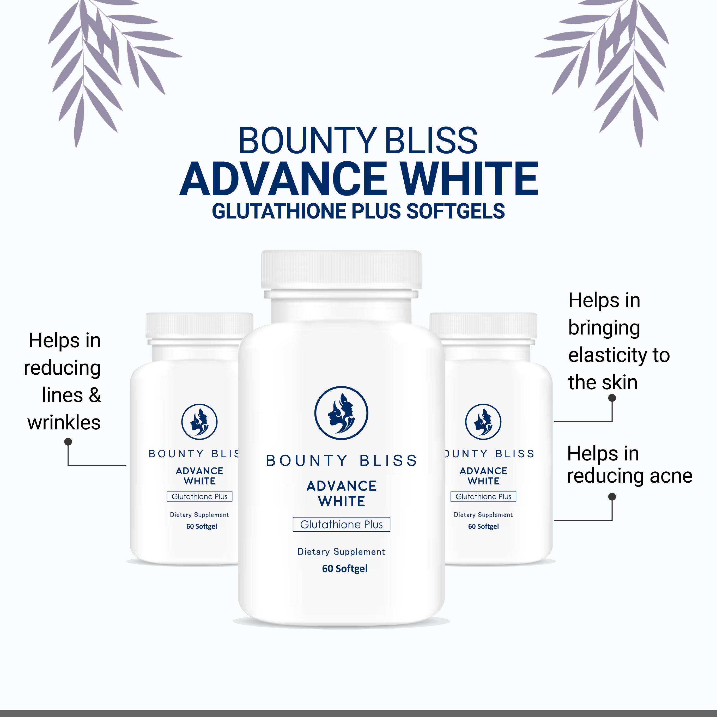 white glutathione plus Bounty Bliss Advance White Glutathione Plus 60 Softgels