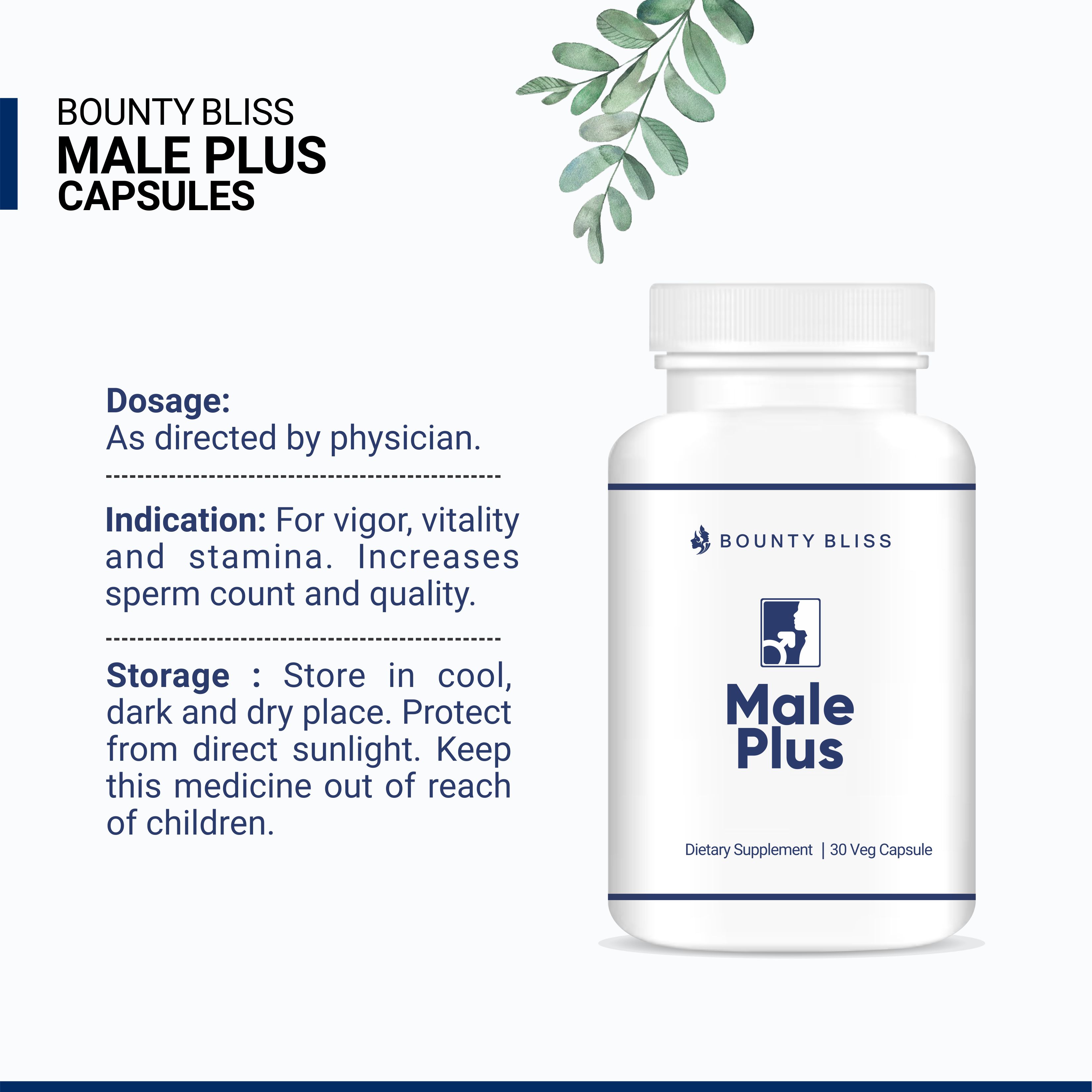 Bounty Bliss Male Plus 30 Capsules