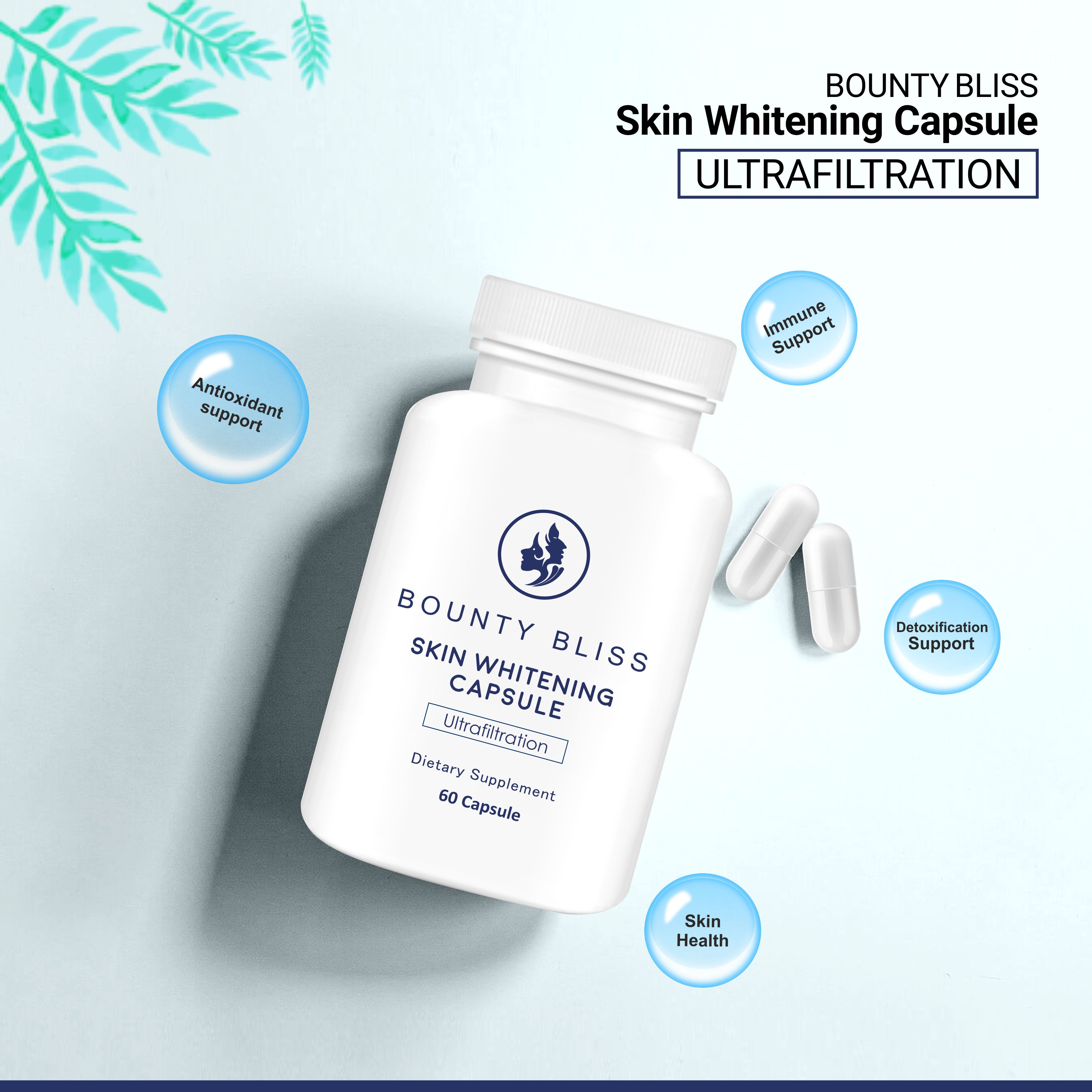 Bounty Bliss Ultrafiltration Skin Whitening 60 Capsules