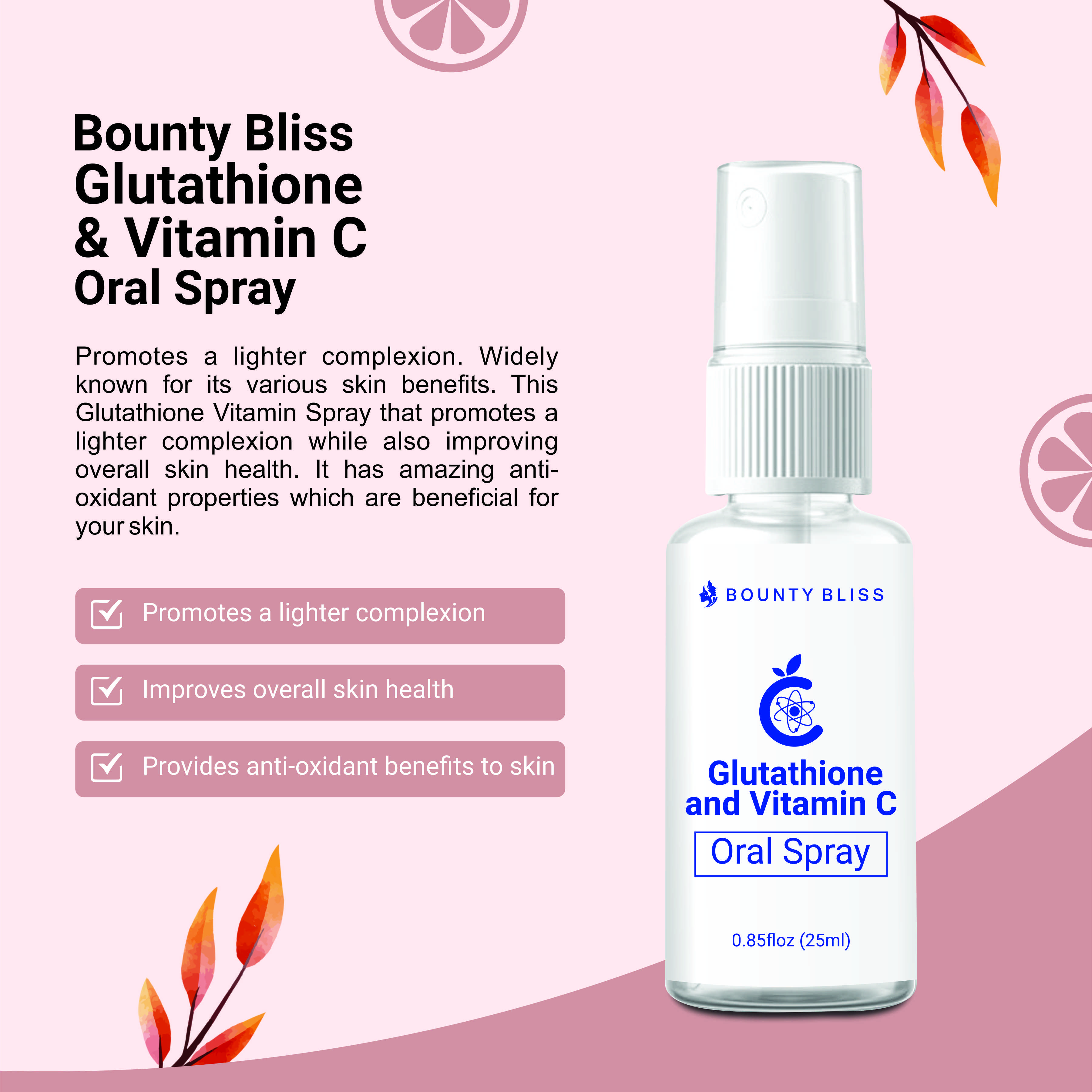 Bounty Bliss Glutathione and Vitamin C Oral Spray