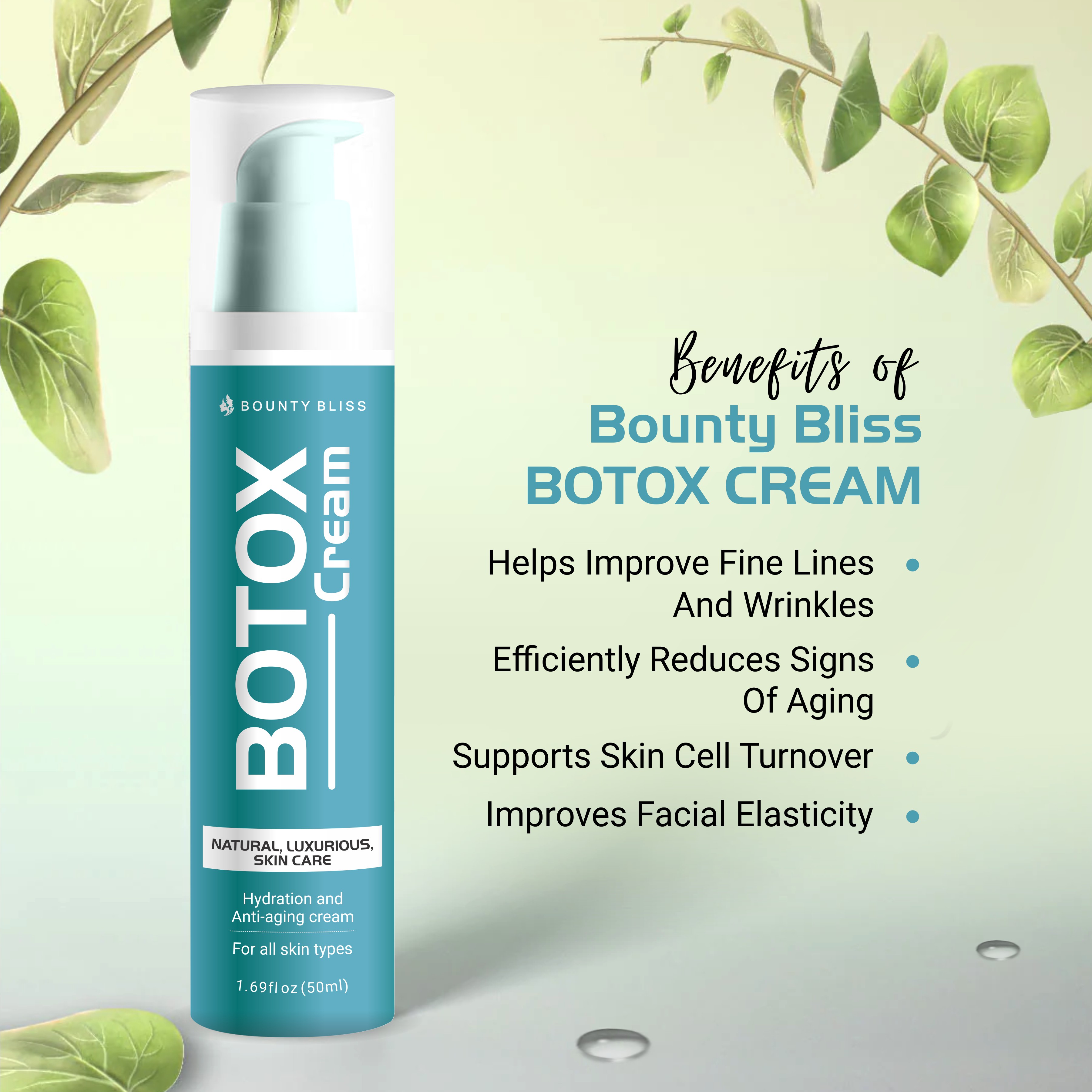 Bounty Bliss Botox Cream with Botulinum Collagen & Brightening Day & Night Cream