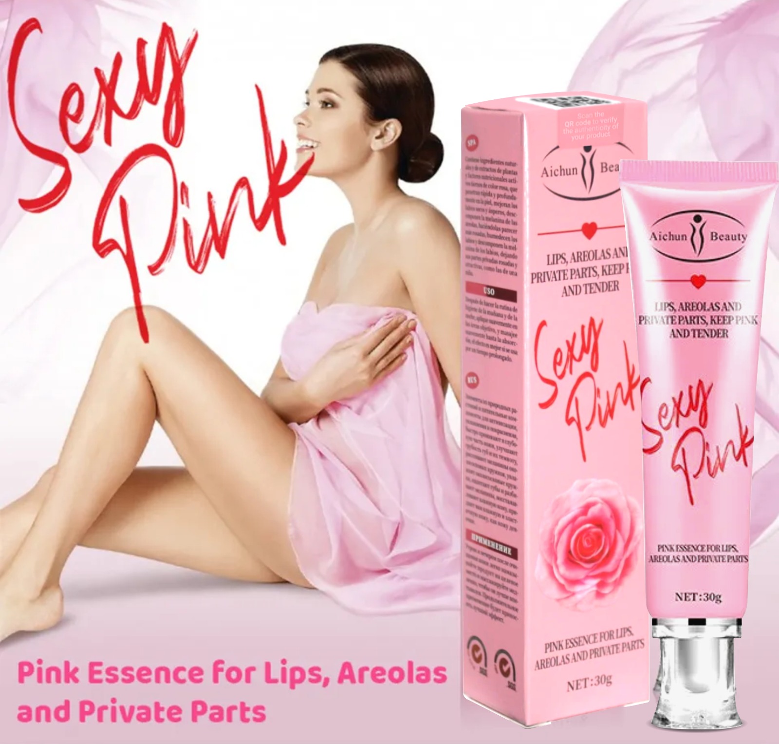 Aichun Sexy Pink Intimate Areola Lips Private Part Serum