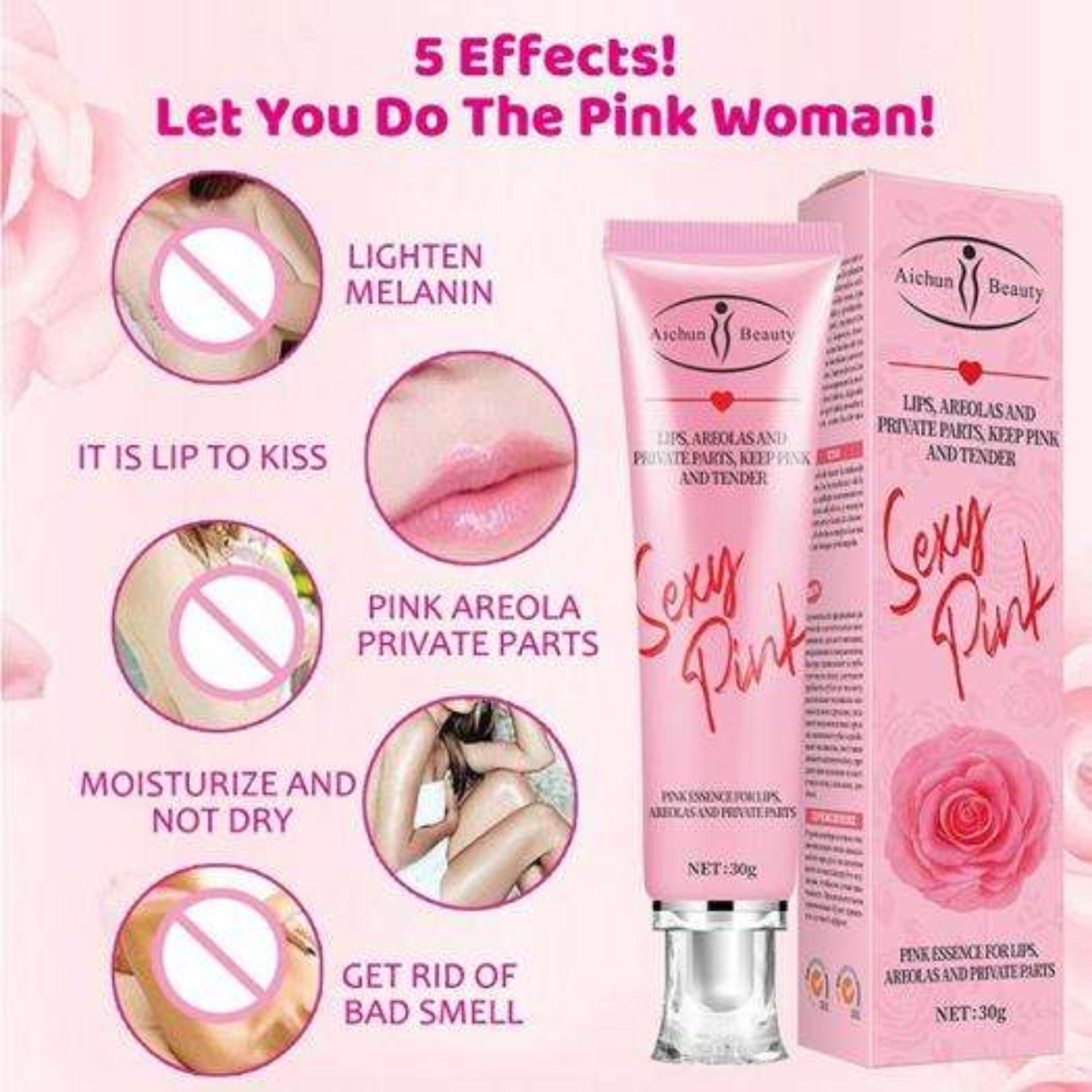 Aichun Sexy Pink Intimate Areola Lips Private Part Serum
