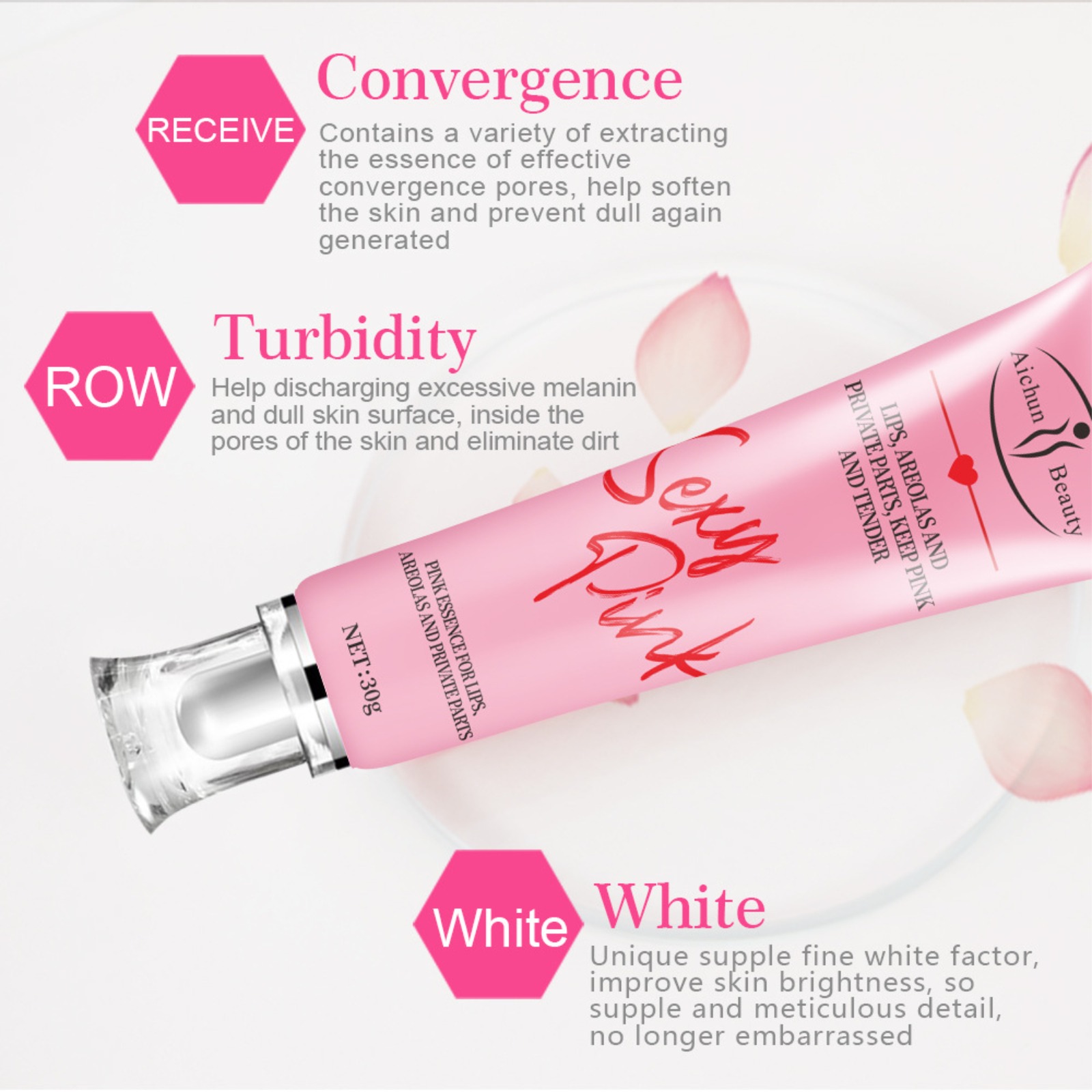 Aichun Sexy Pink Intimate Areola Lips Private Part Serum