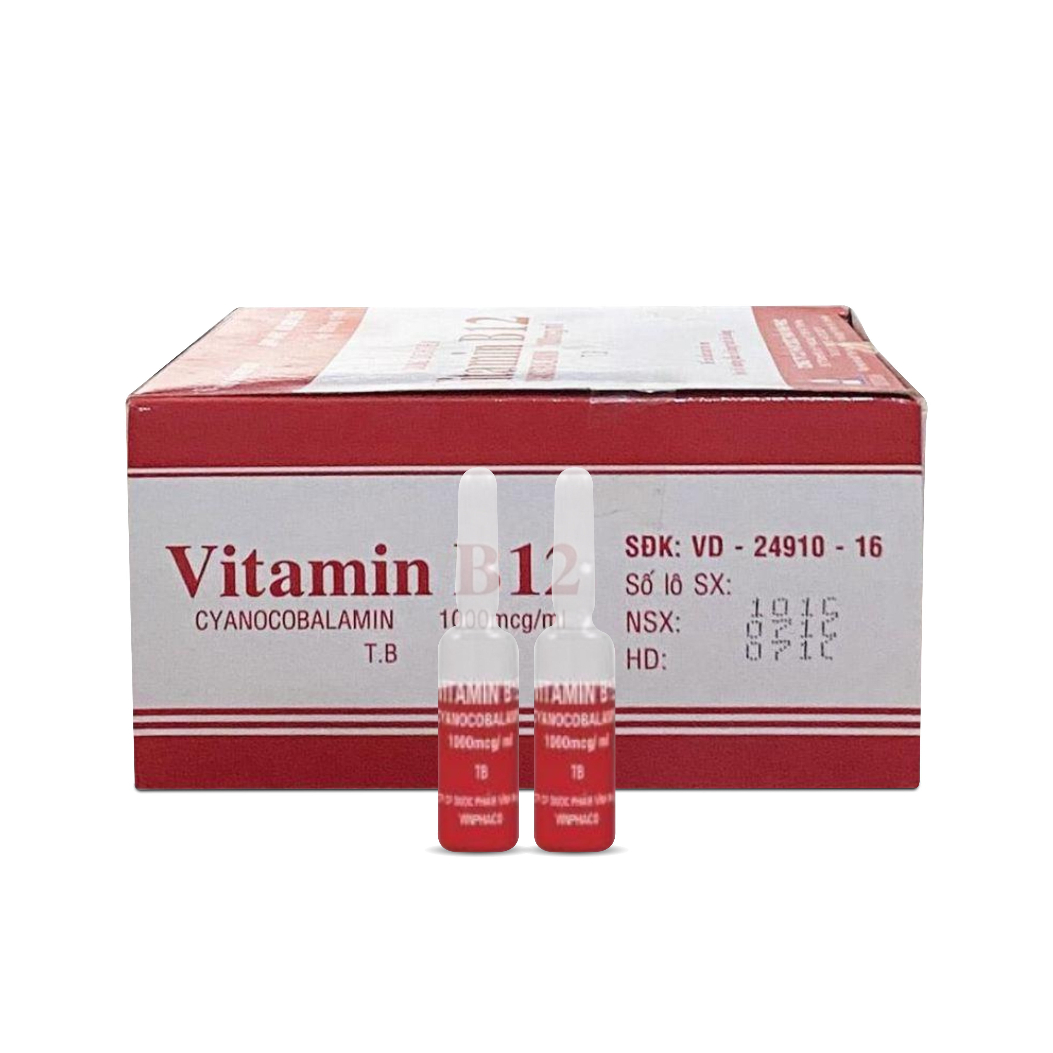DUNG DICH TIEM VITAMIN B 12 CYANOCOBALAMIN 1000 MCG