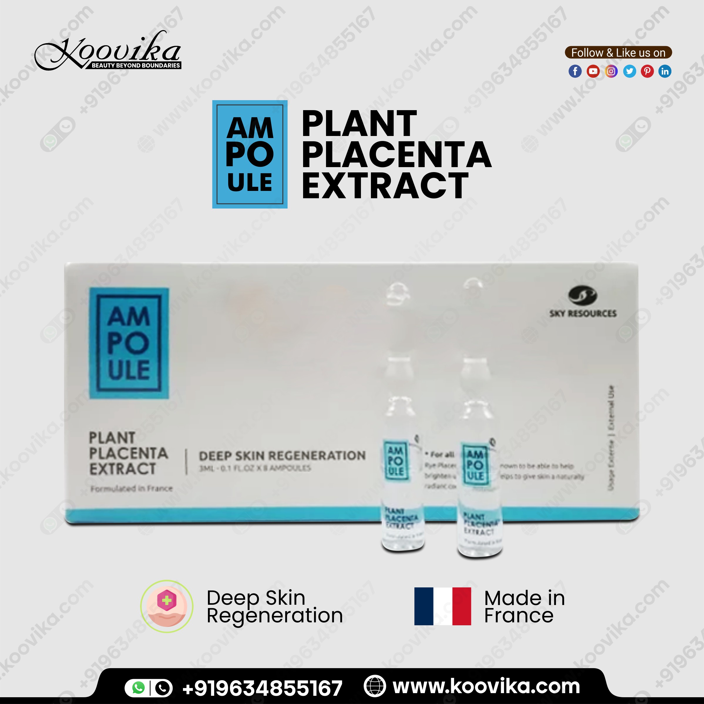 PLANT PLACENTA EXTRACT AMPOULE ORI