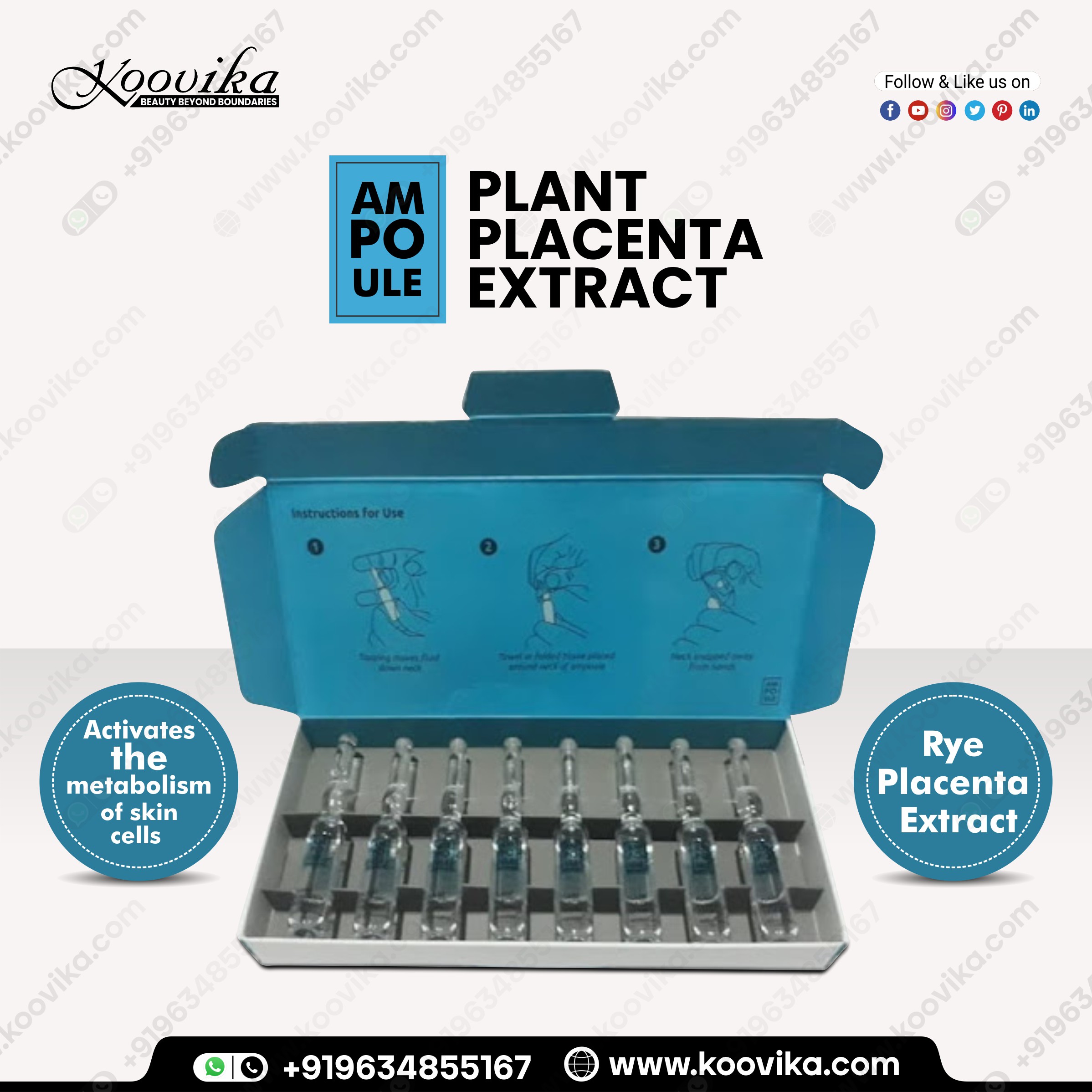 PLANT PLACENTA EXTRACT AMPOULE ORI