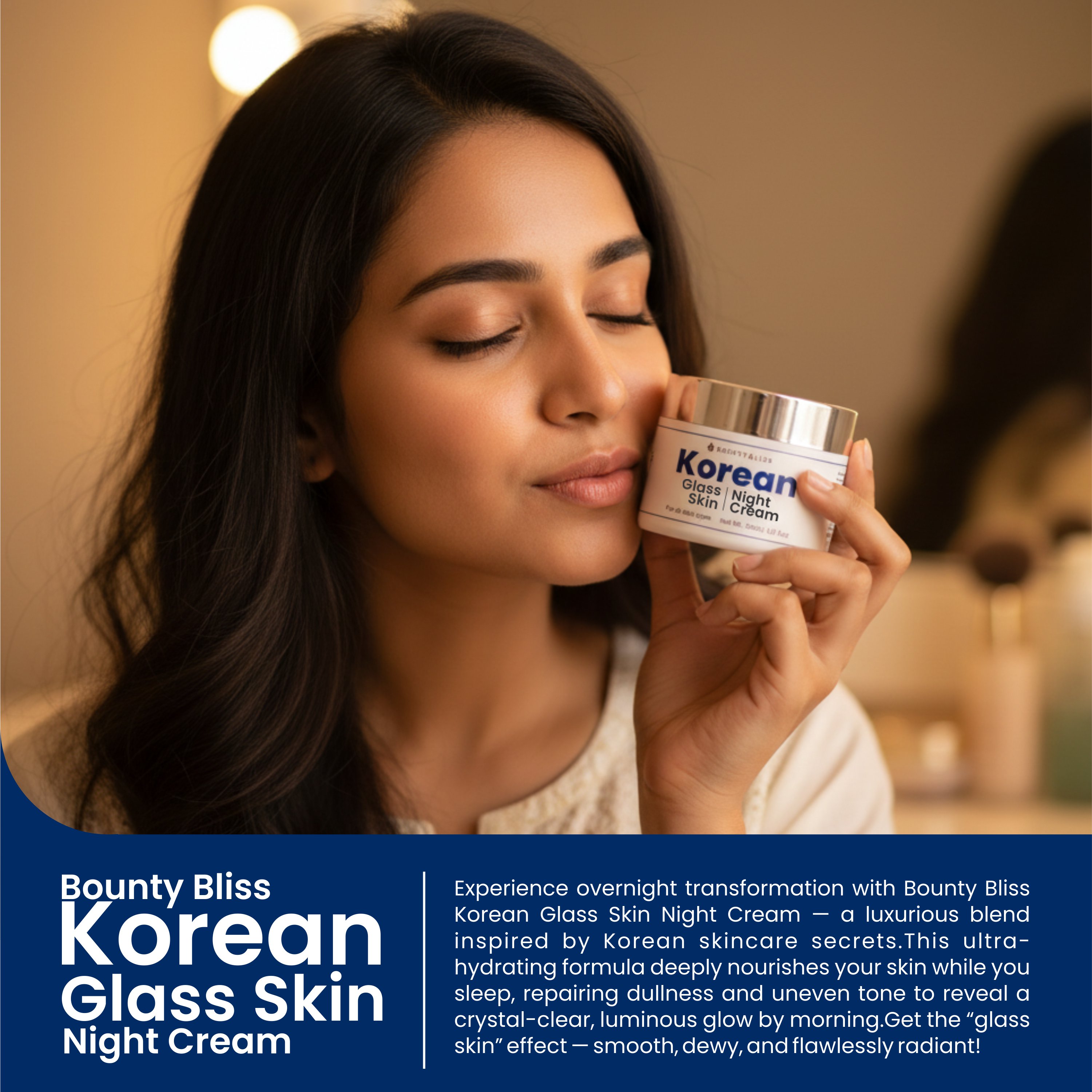 Bouty Bliss Korean Glass Skin Night Cream - 30ml