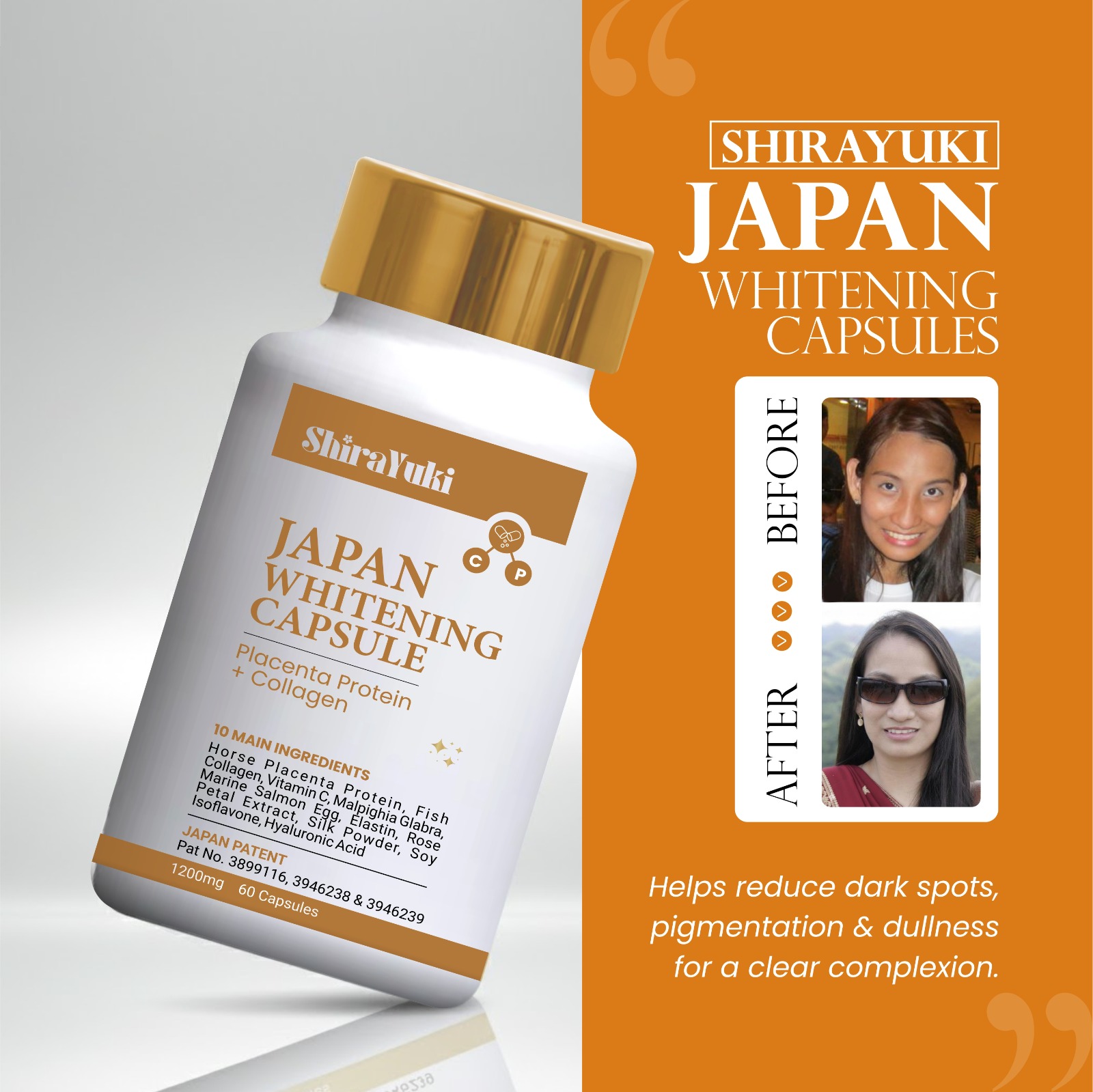 shirayuki glutathione content Japan Whitening make up Size:10 Pack Tesamorelin 20mg Reconstitution: How