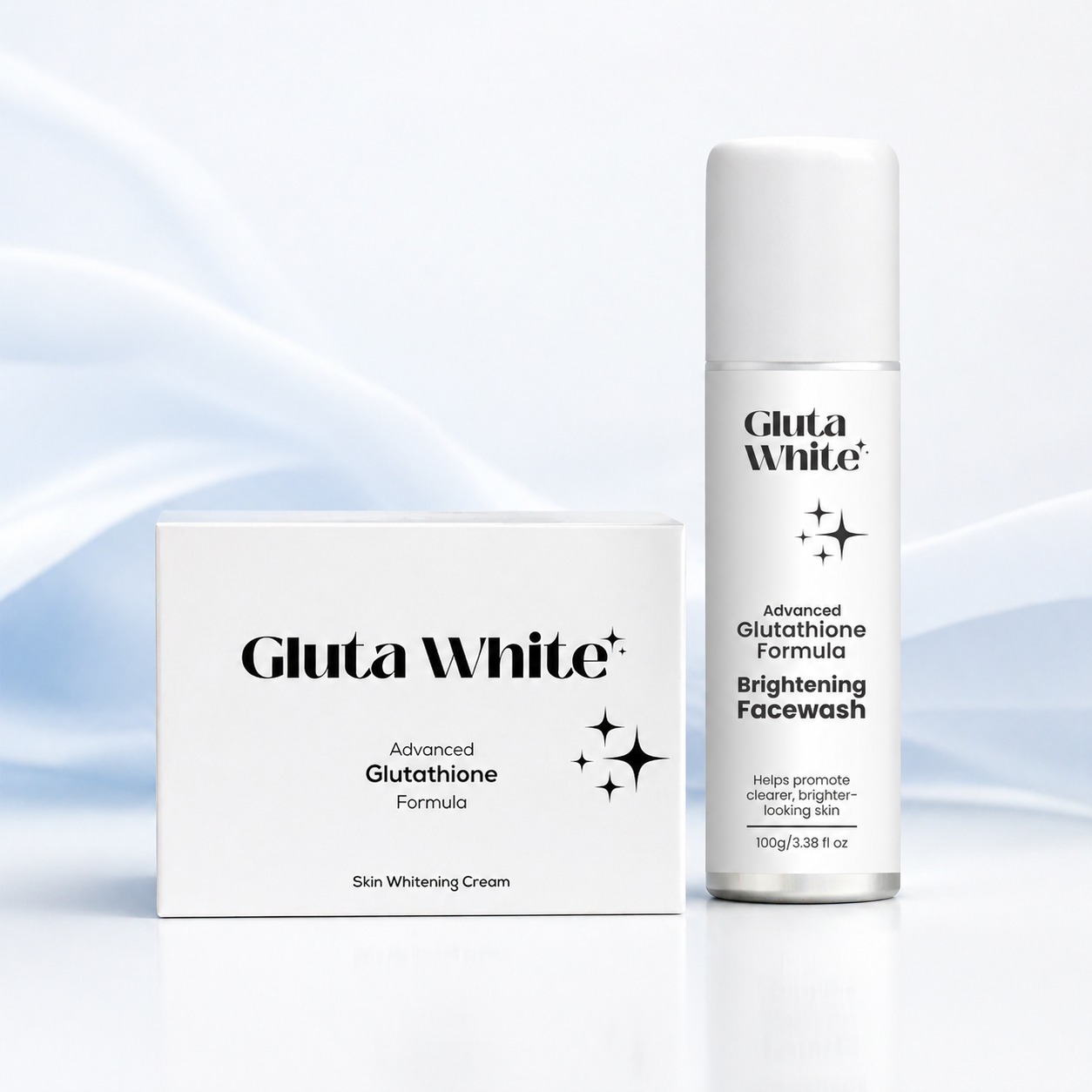 Gluta White Advanced glutawhite cream Brightening Original with Gluta White facewash Combo