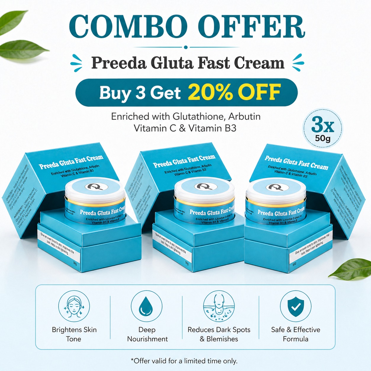 Mistine Glutathione Intensive Whitening Facial Cream 30 gm