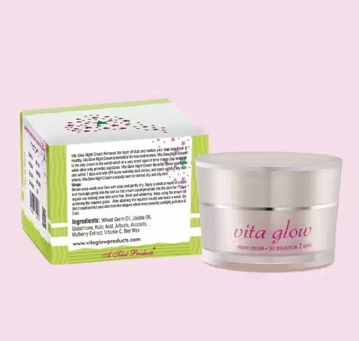 vita glow Night Cream for Skin Fairness – Whitening & Brightening Face Cream – 30g