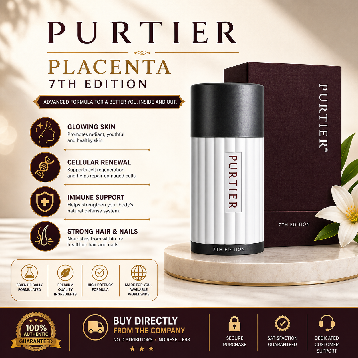 Purtier 7th Edition Advanced Therapy Supplement for Anti-Aging
